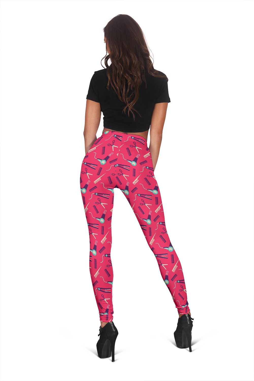 Print Pattern Hair Stylist Women Leggings-grizzshop