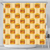 Print Pattern Hamburger Bathroom Shower Curtain-grizzshop