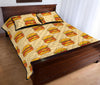 Print Pattern Hamburger Bed Set Quilt-grizzshop