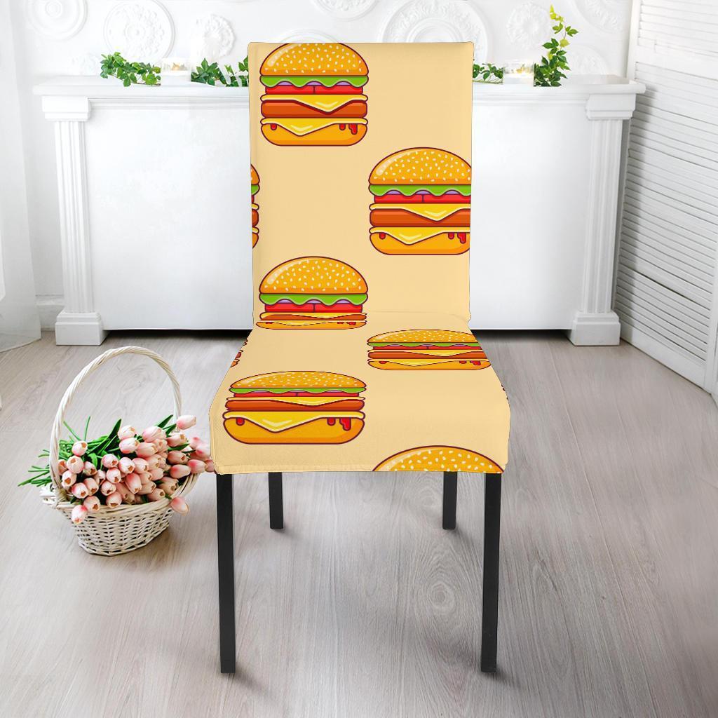 Print Pattern Hamburger Chair Cover-grizzshop