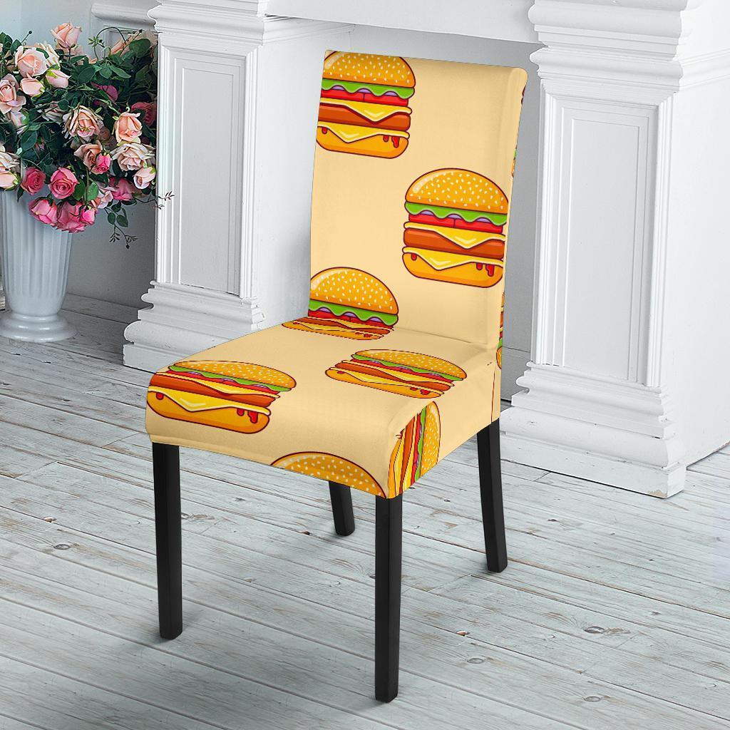 Print Pattern Hamburger Chair Cover-grizzshop