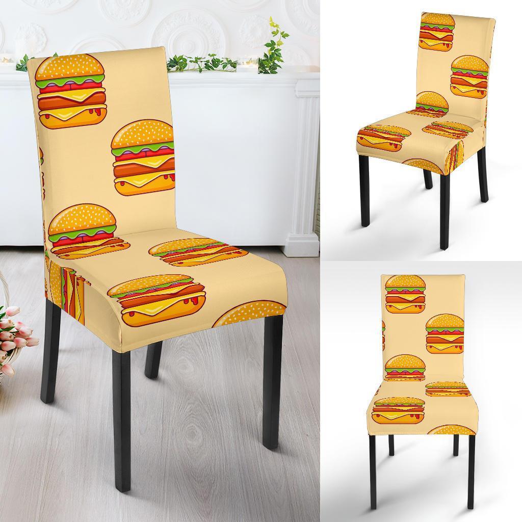 Print Pattern Hamburger Chair Cover-grizzshop