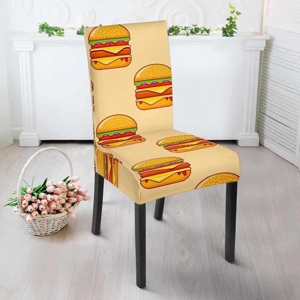 Print Pattern Hamburger Chair Cover-grizzshop