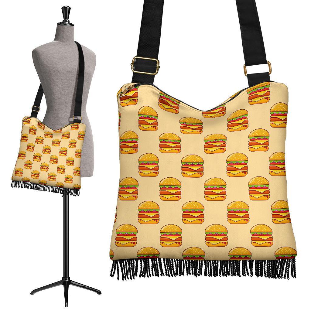 Print Pattern Hamburger Crossbody bags-grizzshop