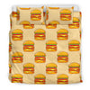 Print Pattern Hamburger Duvet Cover Bedding Set-grizzshop