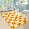 Print Pattern Hamburger Floor Mat-grizzshop