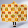 Print Pattern Hamburger Hooded Blanket-grizzshop