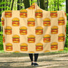 Print Pattern Hamburger Hooded Blanket-grizzshop