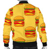 Print Pattern Hamburger Men's Bomber Jacket-grizzshop