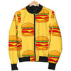 Print Pattern Hamburger Men's Bomber Jacket-grizzshop