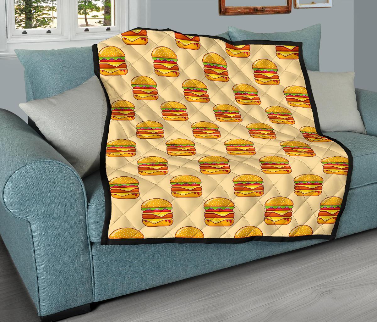Print Pattern Hamburger Quilt-grizzshop