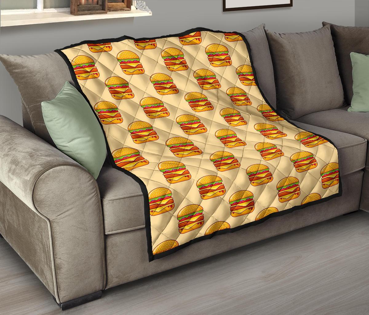 Print Pattern Hamburger Quilt-grizzshop