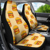 Print Pattern Hamburger Universal Fit Car Seat Covers-grizzshop