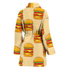 Print Pattern Hamburger Women Long Robe-grizzshop