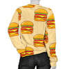 Print Pattern Hamburger Women's Sweatshirt-grizzshop