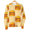 Print Pattern Hamburger Women's Sweatshirt-grizzshop