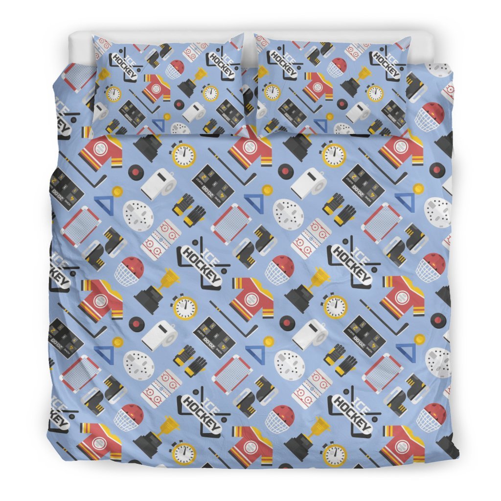 Print Pattern Hockey Duvet Cover Bedding Set-grizzshop