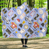 Print Pattern Hockey Hooded Blanket-grizzshop