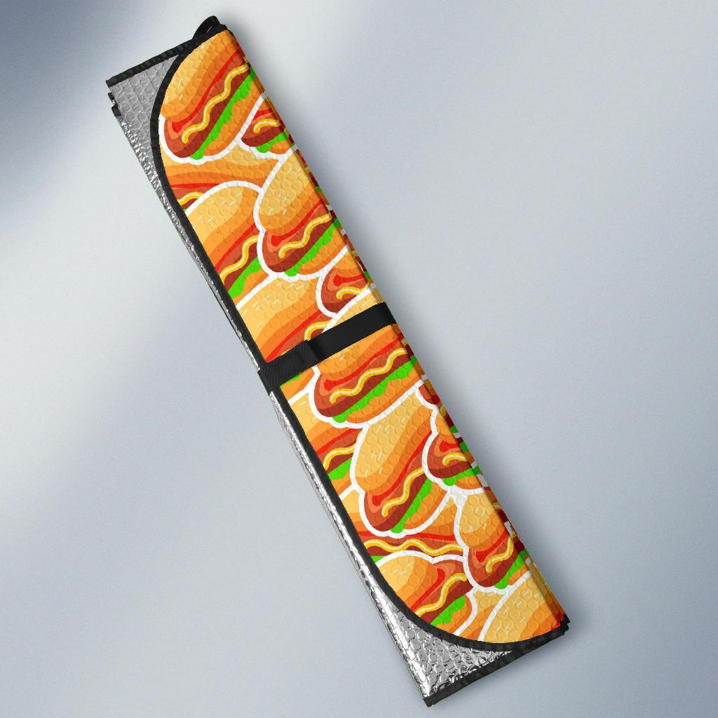 Print Pattern Hot Dog Car Sun Shade-grizzshop