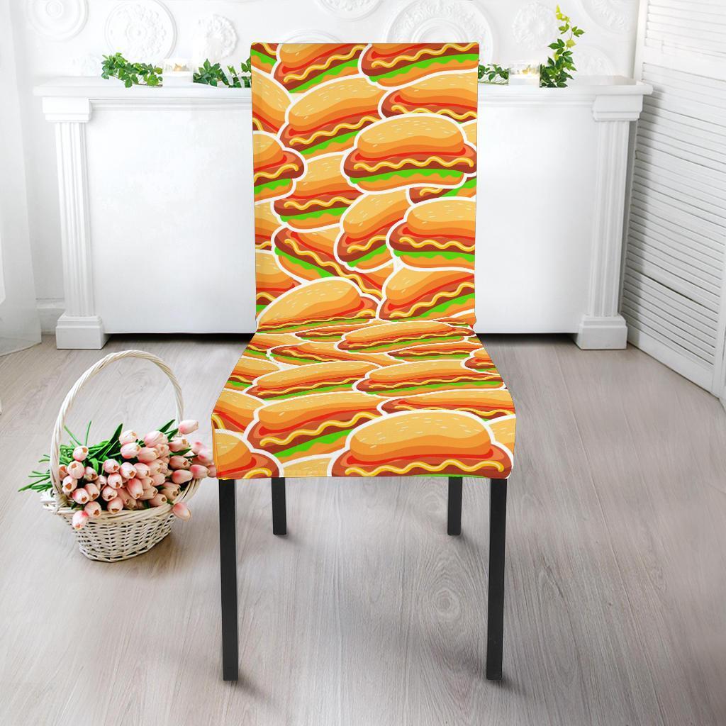 Print Pattern Hot Dog Chair Cover-grizzshop