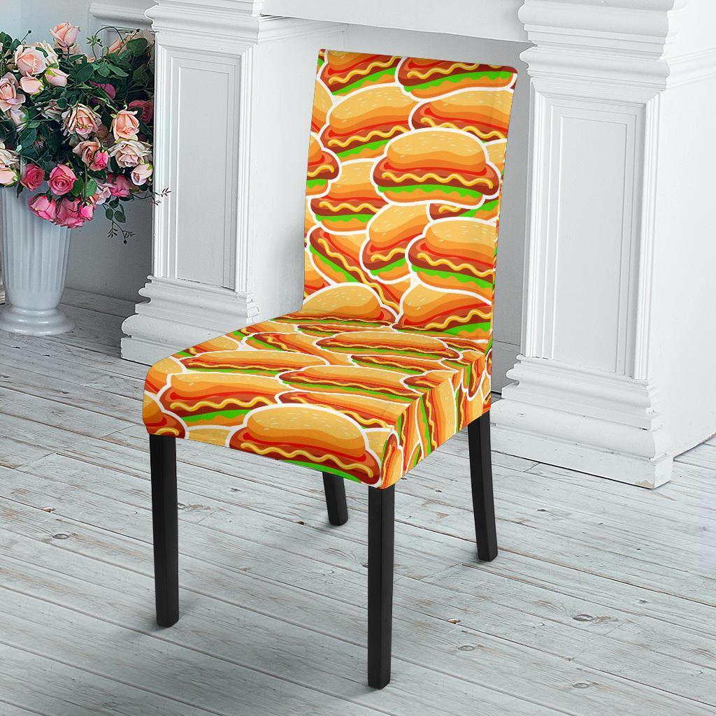 Print Pattern Hot Dog Chair Cover-grizzshop