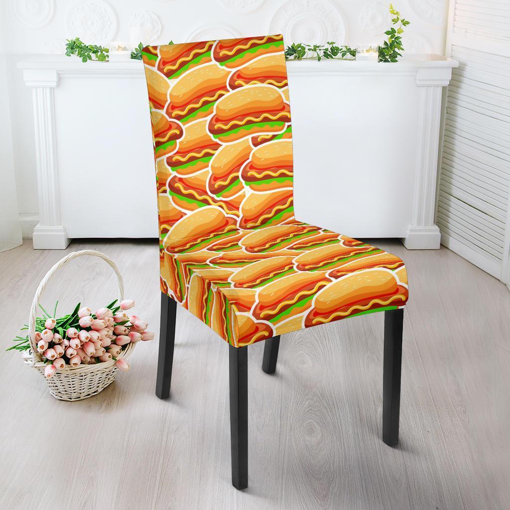 Print Pattern Hot Dog Chair Cover-grizzshop