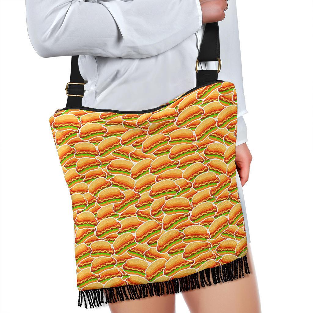 Print Pattern Hot Dog Crossbody Bags-grizzshop