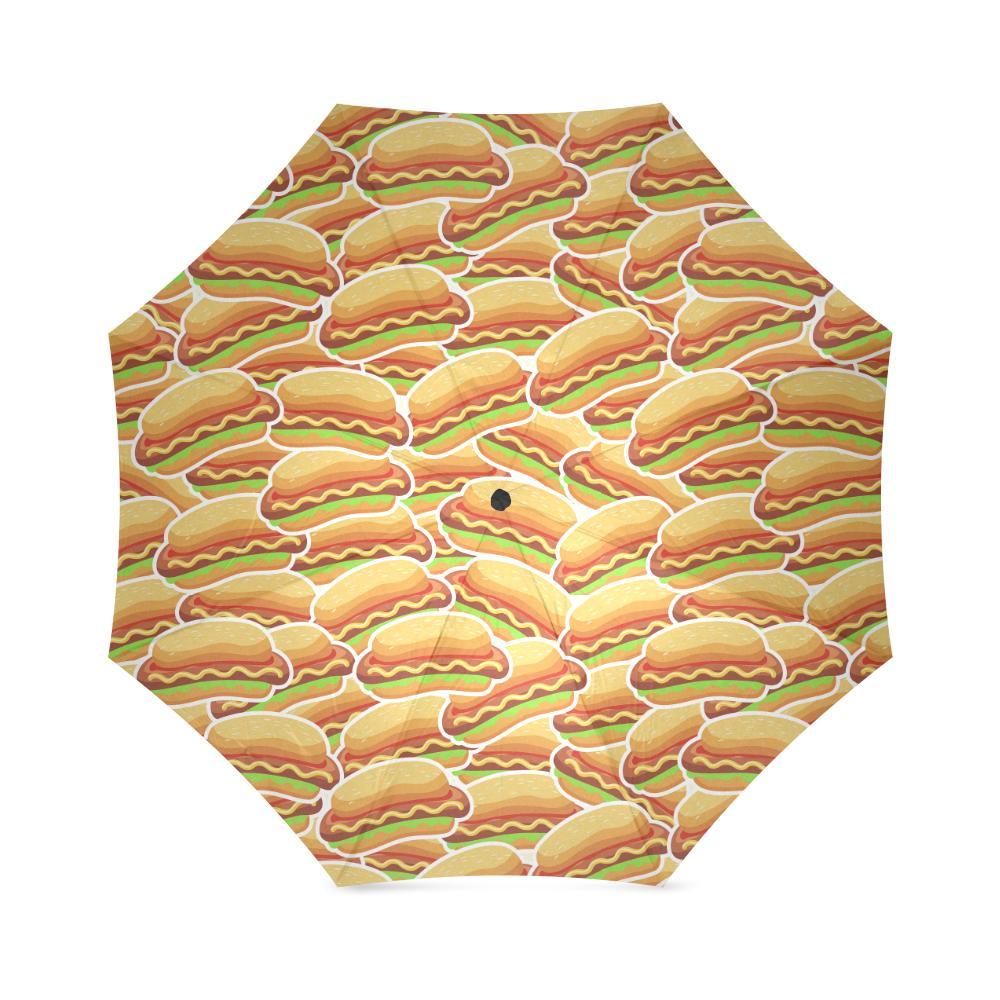 Print Pattern Hot Dog Foldable Umbrella-grizzshop