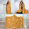 Print Pattern Hot Dog Hooded Blanket-grizzshop