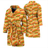 Print Pattern Hot Dog Men Long Robe-grizzshop