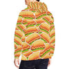 Print Pattern Hot Dog Men Pullover Hoodie-grizzshop