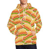 Load image into Gallery viewer, Print Pattern Hot Dog Men Pullover Hoodie-grizzshop
