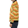 Print Pattern Hot Dog Men's Bomber Jacket-grizzshop