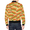 Print Pattern Hot Dog Men's Bomber Jacket-grizzshop