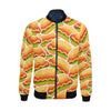 Print Pattern Hot Dog Men's Bomber Jacket-grizzshop