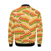 Print Pattern Hot Dog Men's Bomber Jacket-grizzshop