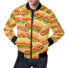 Print Pattern Hot Dog Men's Bomber Jacket-grizzshop