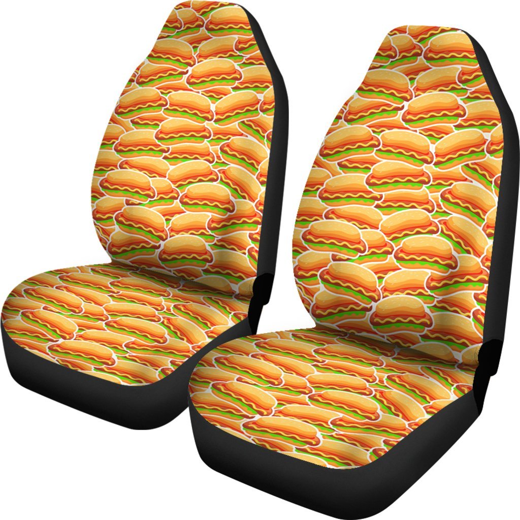 Print Pattern Hot Dog Universal Fit Car Seat Cover-grizzshop