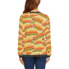 Print Pattern Hot Dog Women's Sweatshirt-grizzshop