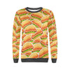 Print Pattern Hot Dog Women's Sweatshirt-grizzshop