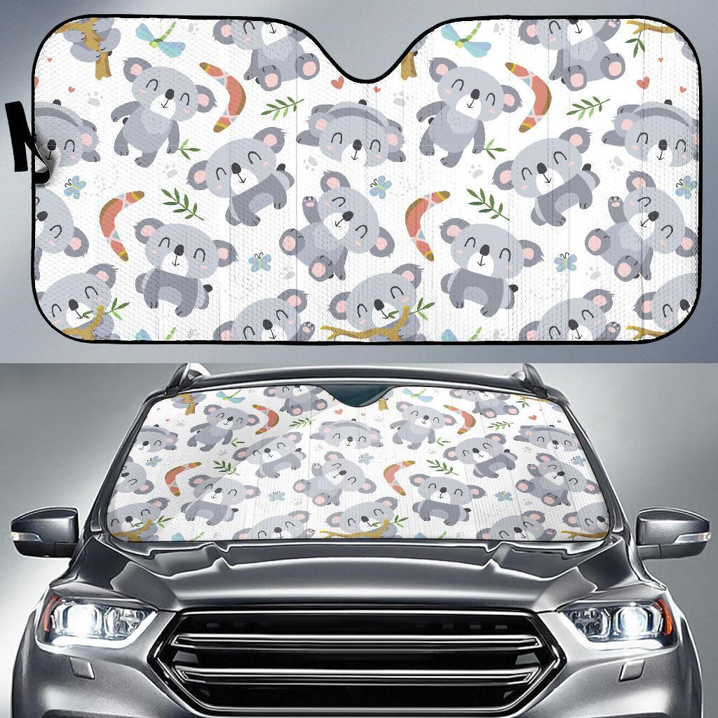 Print Pattern Koala Car Sun Shade-grizzshop