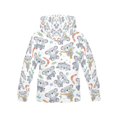Print Pattern Koala Men Pullover Hoodie-grizzshop