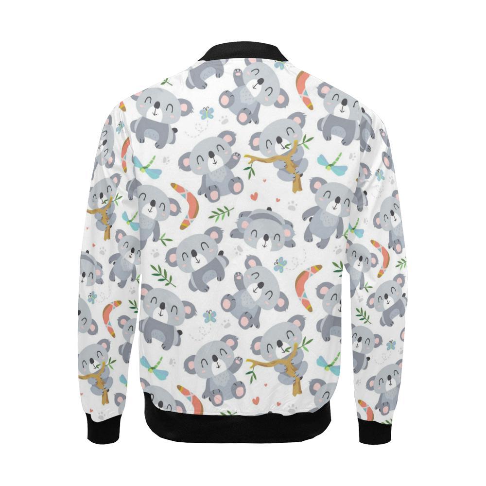 Print Pattern Koala Men's Bomber Jacket-grizzshop