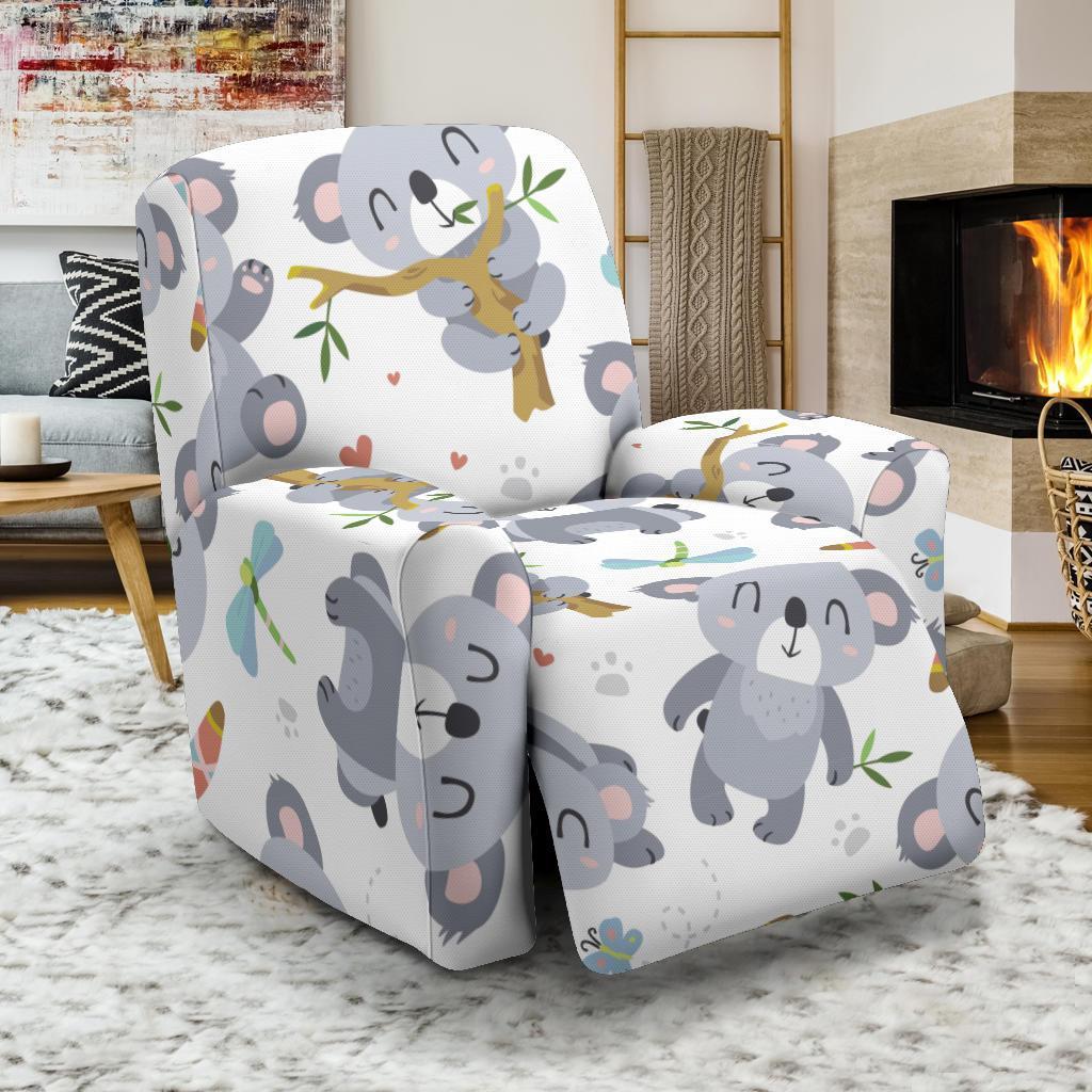 Print Pattern Koala Recliner Cover-grizzshop