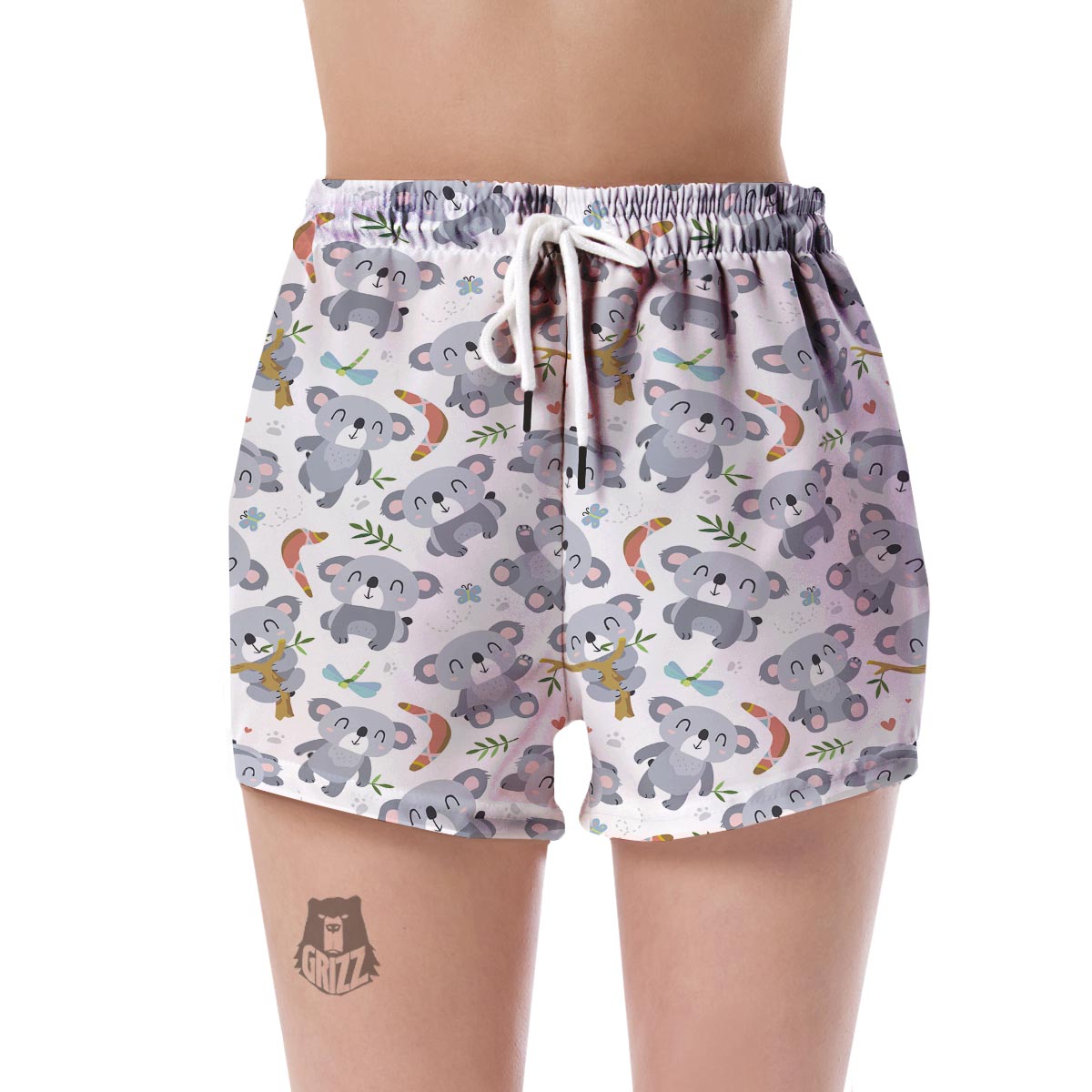 Print Pattern Koala Women's Shorts-grizzshop