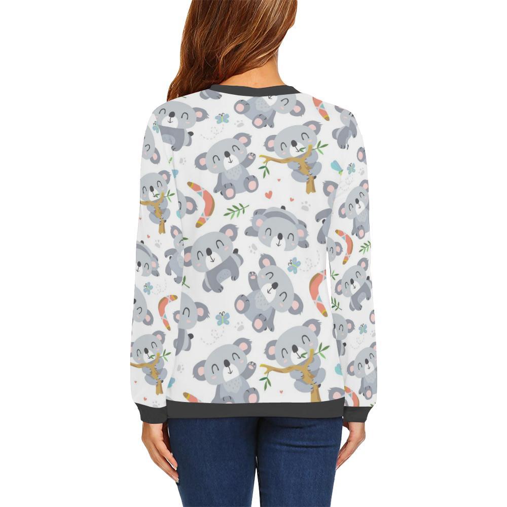 Print Pattern Koala Women's Sweatshirt-grizzshop