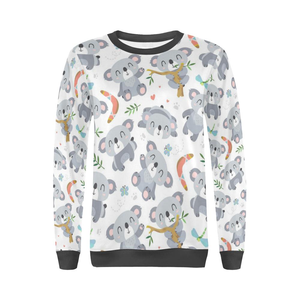 Print Pattern Koala Women's Sweatshirt-grizzshop