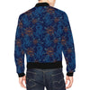 Print Pattern Koi Fish Men's Bomber Jacket-grizzshop