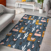 Print Pattern Llama Cactus Floor Mat-grizzshop