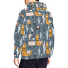 Print Pattern Llama Cactus Men Pullover Hoodie-grizzshop